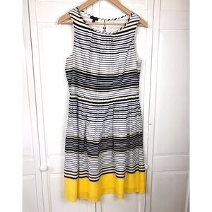 TALBOTS STRIPED COTTON SUMMER DRESS